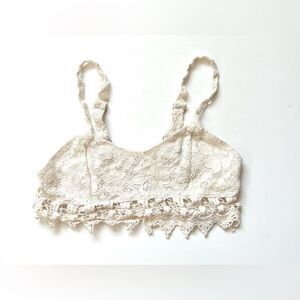 Full Tilt Cream Lace Crop Top